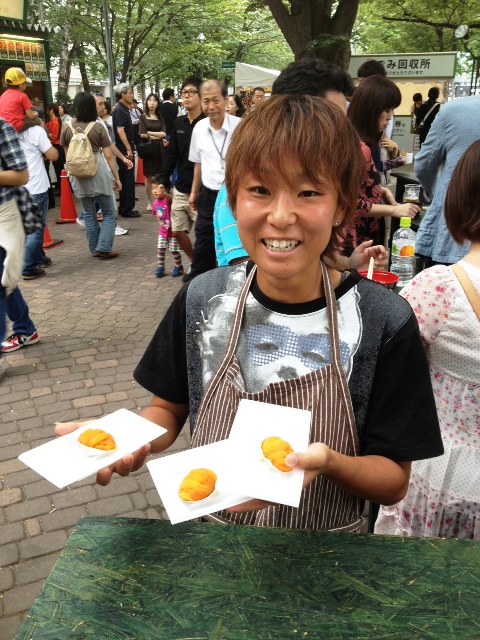 お料理を届けてくれた、ガッチャン。美味しかった！